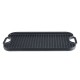 Placa de hierro fundido para grill de doble cara, 51x26 cm | Placa de hierro fundido Placa de hierro fundido para grill de doble cara, 51x26 cm | Placa de hierro fundido | |