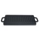 Placa de hierro fundido para grill de doble cara, 38x23 cm | Placa de hierro fundido Placa de hierro fundido para grill de doble cara, 38x23 cm | Placa de hierro fundido | |