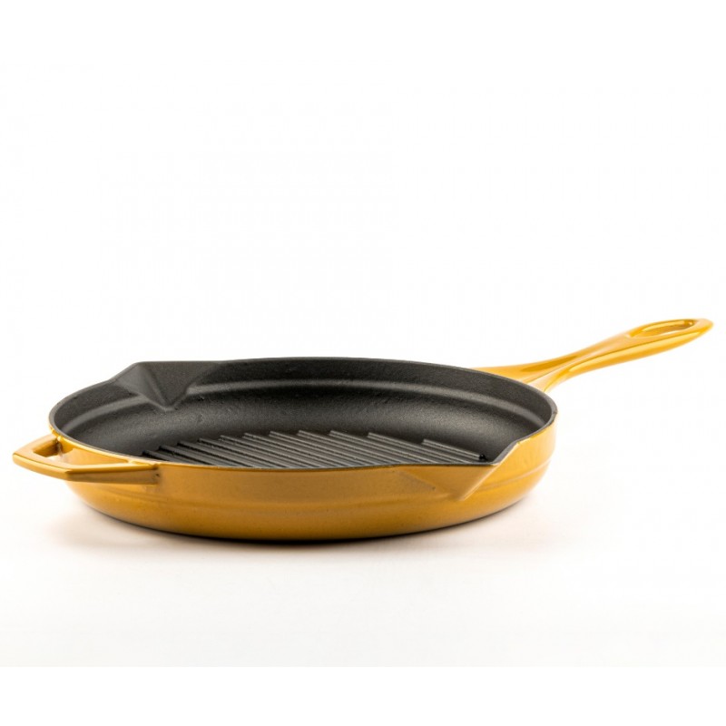 Sartén para parrilla de hierro fundido esmaltado Hosse, Dijon, Ф28cm - 