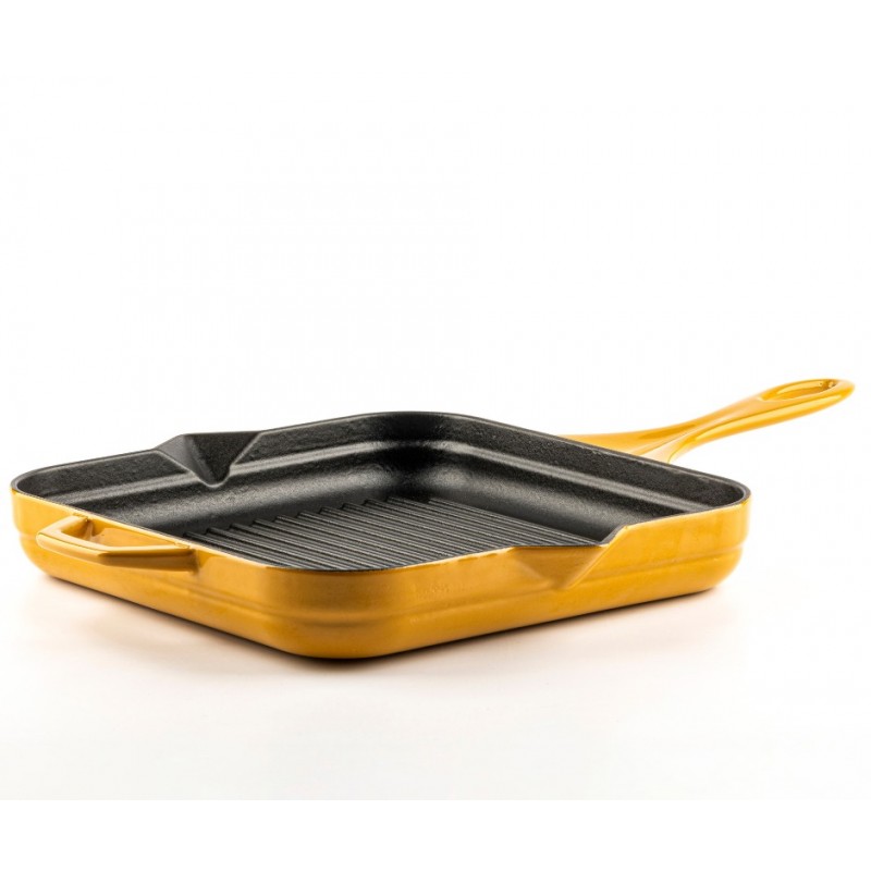 Sartén para parrilla de hierro fundido esmaltado Hosse, Dijon, 28х28cm - 