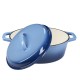 Olla de hierro fundido esmaltada, Azul, ovalado, 33x27см | Olla de hierro fundido Olla de hierro fundido esmaltada, Azul, ovalado, 33x27см | Olla de hierro fundido | |