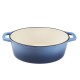 Olla de hierro fundido esmaltada, Azul, ovalado, 33x27см | Olla de hierro fundido Olla de hierro fundido esmaltada, Azul, ovalado, 33x27см | Olla de hierro fundido | |
