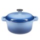 Olla de hierro fundido esmaltada, Azul, Ø24 | Olla de hierro fundido esmaltada, Azul, Ø24 | | |