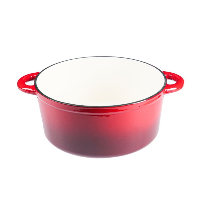 Olla de hierro fundido esmaltada, Rojo, Ф22 | Olla de hierro fundido Olla de hierro fundido esmaltada, Rojo, Ф22 | Olla de hierro fundido | |