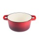 Olla de hierro fundido esmaltada, Rojo, Ф24 | Olla de hierro fundido Olla de hierro fundido esmaltada, Rojo, Ф24 | Olla de hierro fundido | |