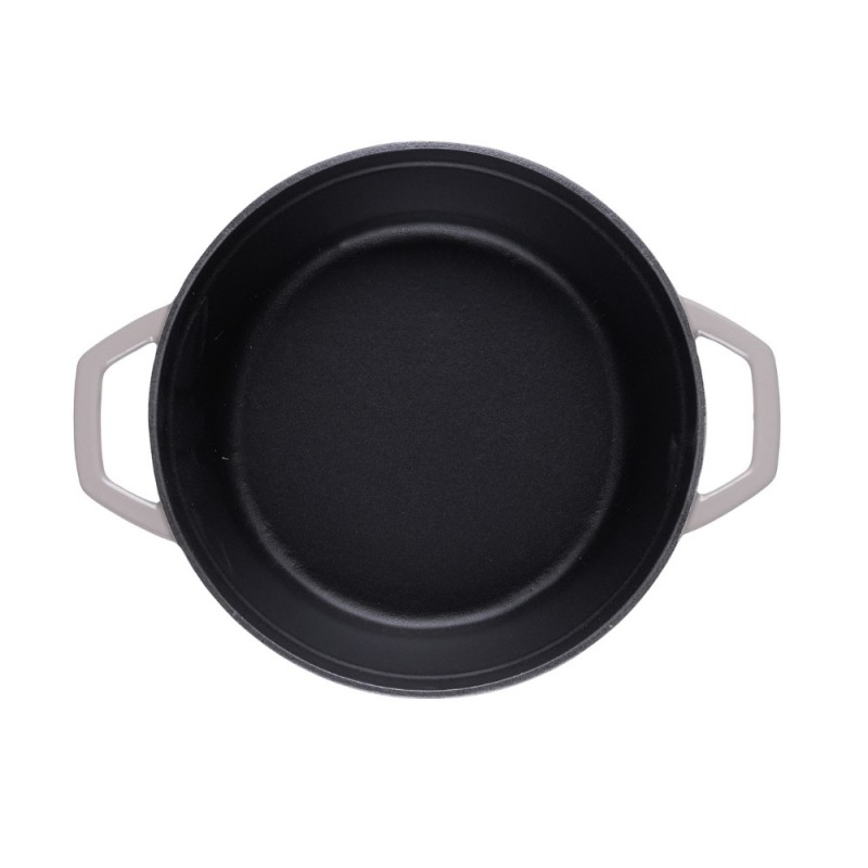 Olla profunda de hierro fundido Hosse, Ivory, Ф24 | Olla de hierro fundido Olla profunda de hierro fundido Hosse, Ivory, Ф24 | Olla de hierro fundido | |