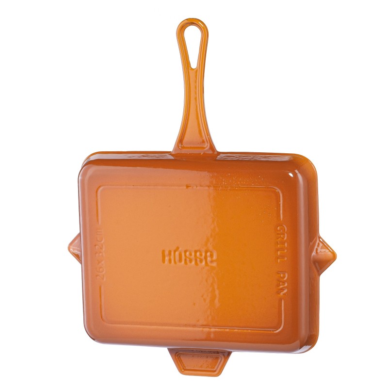 Sartén para parrilla de hierro fundido esmaltado Hosse, Dijon, 26x32cm | Sartén para parrilla de hierro fundido Sartén para parrilla de hierro fundido esmaltado Hosse, Dijon, 26x32cm | Sartén para parrilla de hierro fundido | Sartén de hierro fundido |