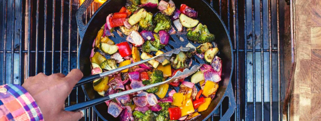 Verduras marinadas a la parrilla