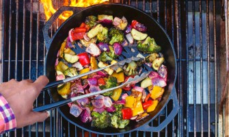 Verduras marinadas a la parrilla